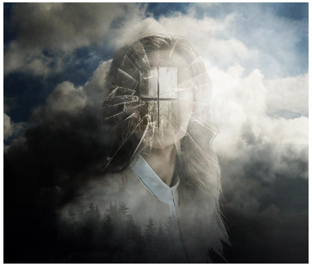 A graphic illustration of a person with agoraphobia for an article on how to overcome agoraphobia.