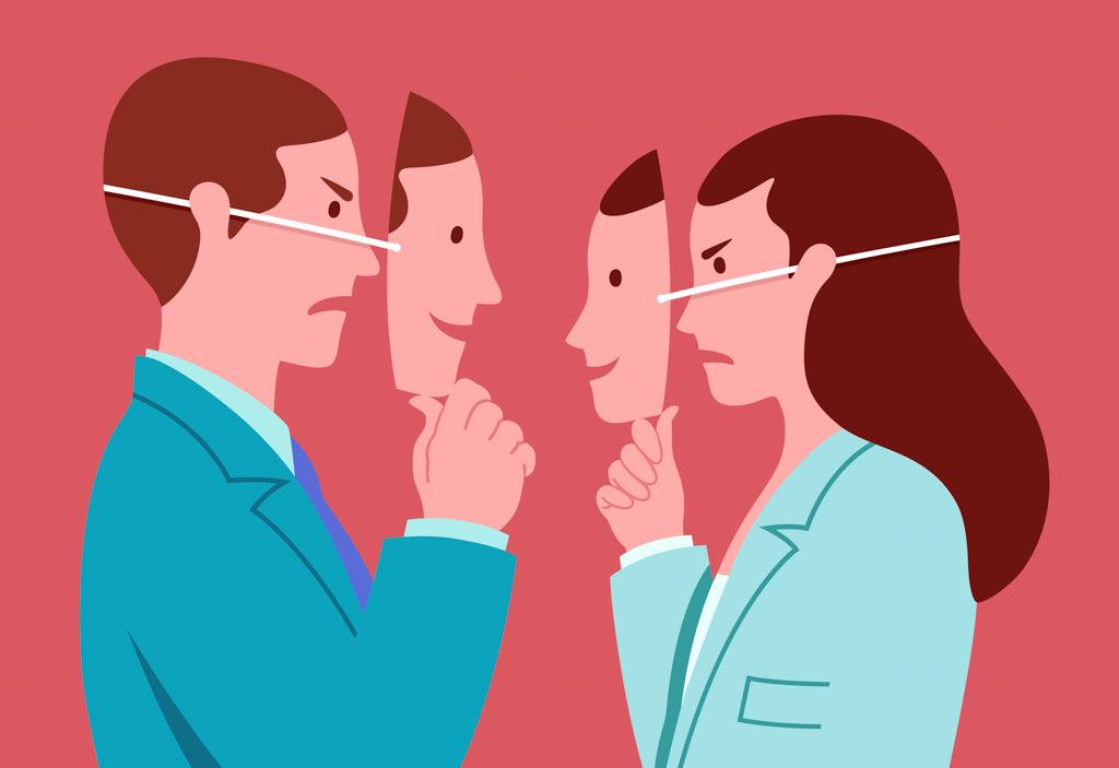 Talking about mental health at work illustration