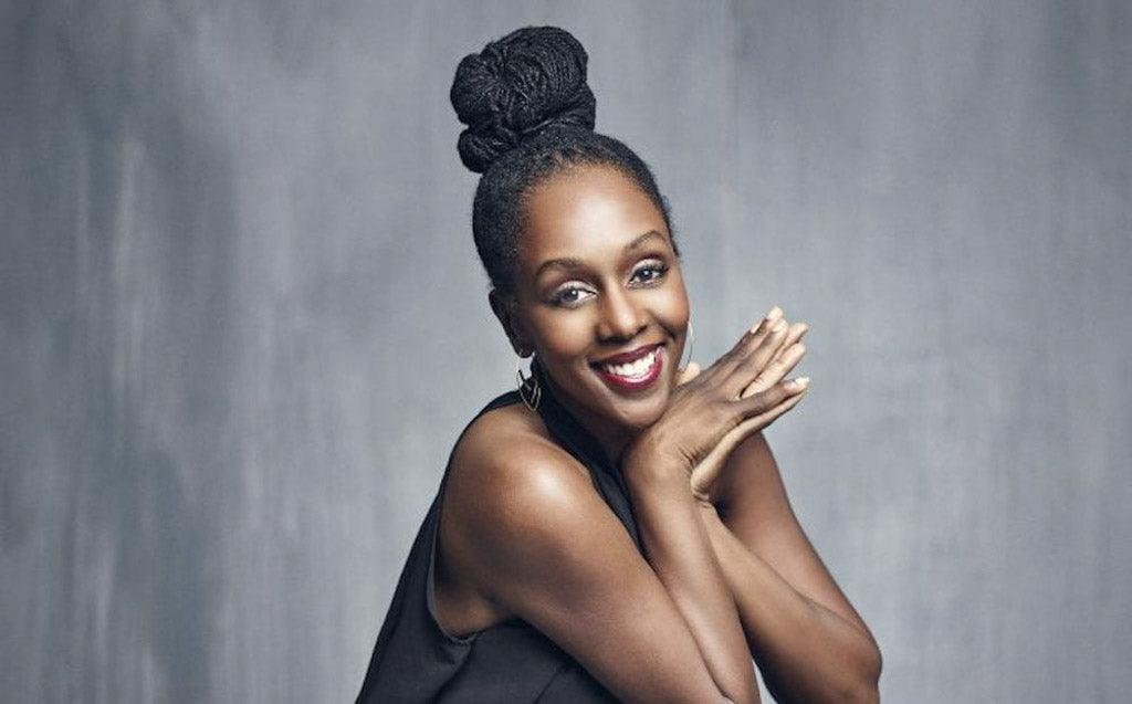 Portrait of disability fashion stylist Stephanie Thomas.