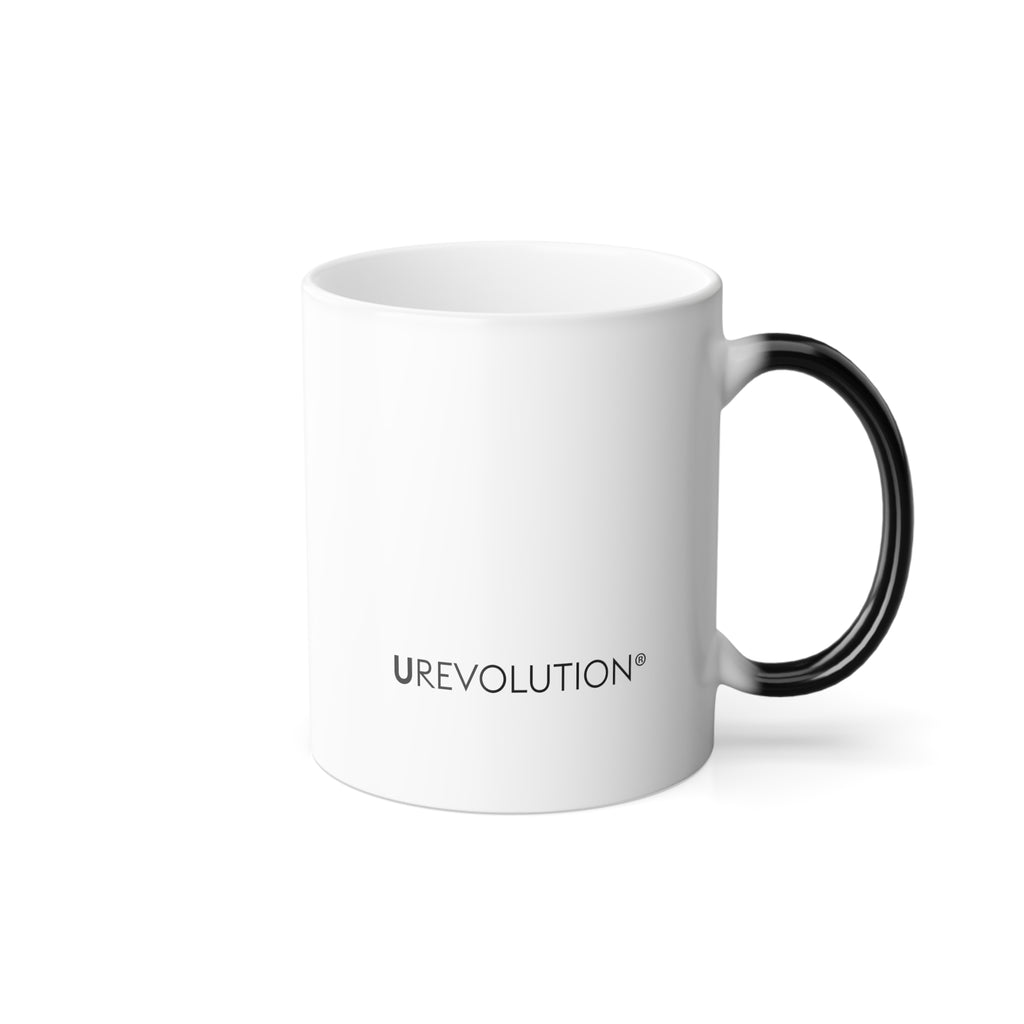 Be Inclusive Color Changing Mug showing vibrant colors transforming with heat