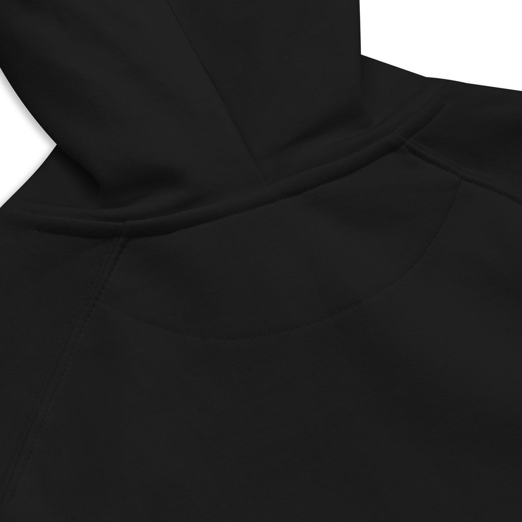 The back of the Eco Equity Hoodie hood.