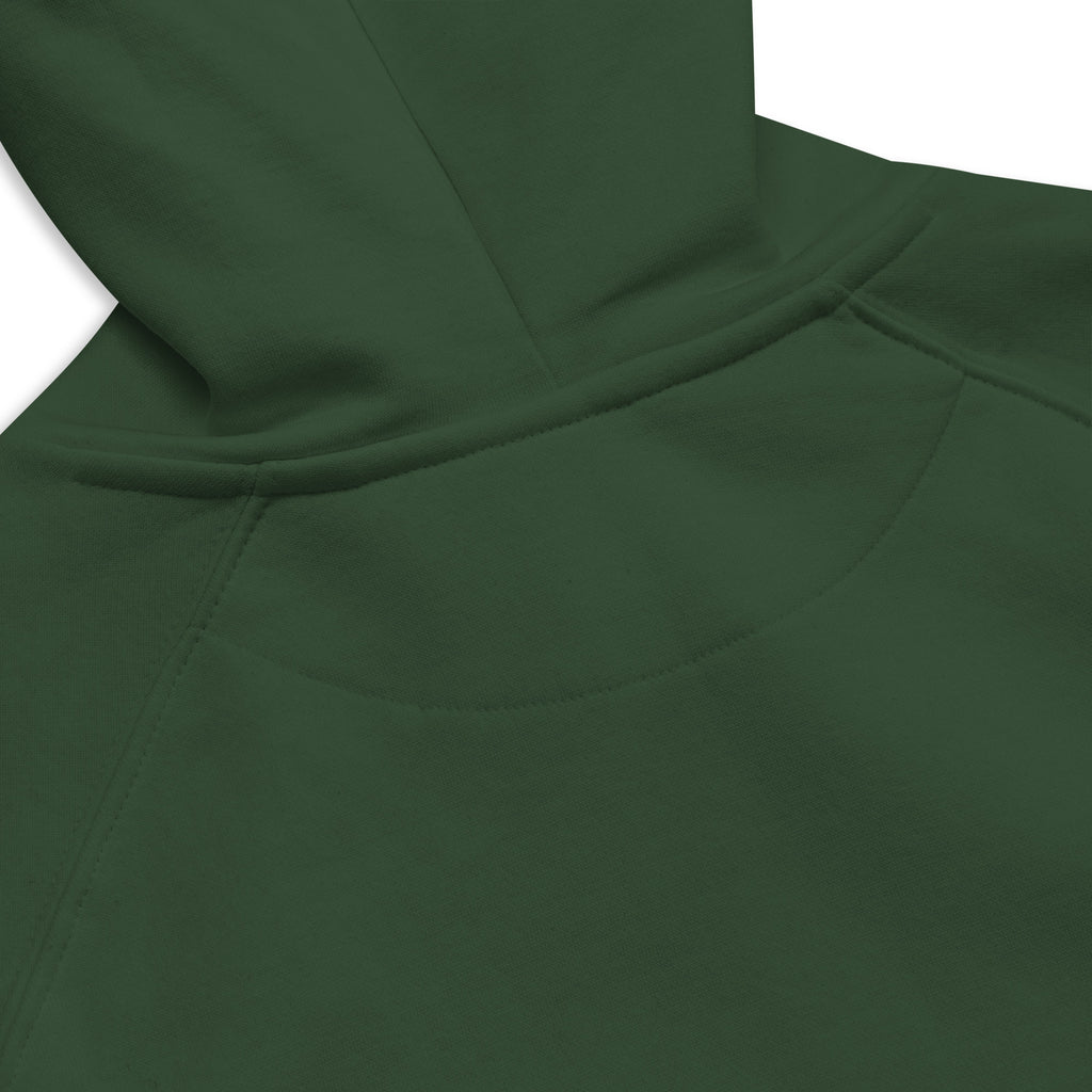 The back of the Eco Equity Hoodie hood.