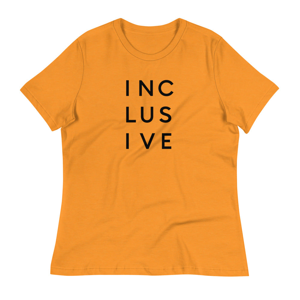 A heather marmalade INCLUSIVE Relaxed Fit T-Shirt – soft, breathable cotton tee with a relaxed, draped silhouette for effortless comfort.