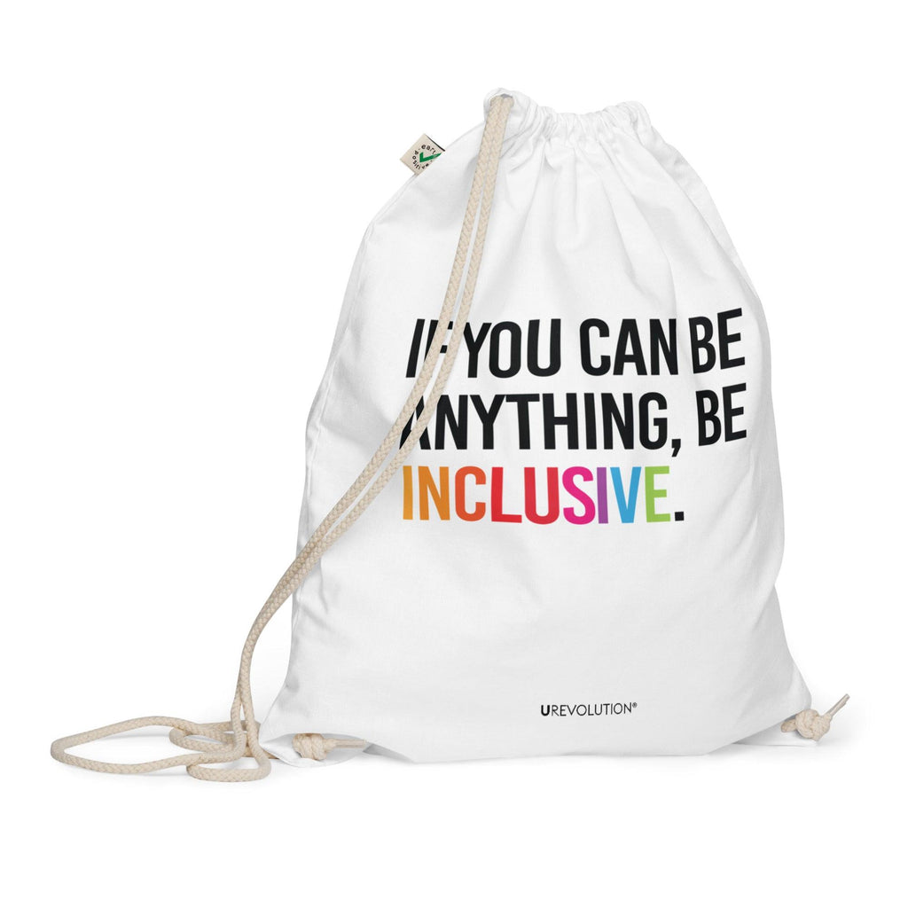 Be Inclusive Organic Cotton Drawstring Bag